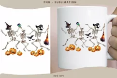 Halloween Dancing Skeletons Digital Download PNG Product Image 2