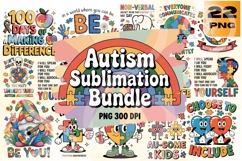 Choose to Include Autism Awareness Quotes &amp; Advocacy PNG Pac Product Image 1