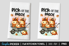 Pick Of The Patch Kitchen Towel PNG, Fall Kitchen Towel Product Image 1