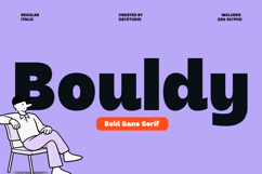 Bouldy - Bold Sans Serif Font Product Image 1