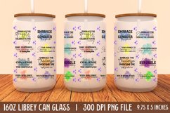 Motivational 16oz Can Glass Wrap, Libbey Can Wrap Product Image 1