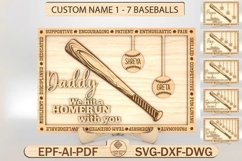 Personalized We hit a homerun with you Sign SVG Product Image 1