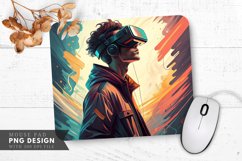 Virtual Reality Exploration Mouse Pad PNG Design Product Image 1