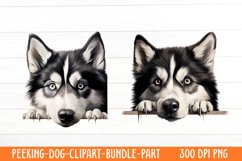 Peeking Dog Collection Clipart Product Image 1