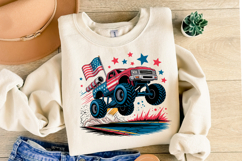 Monster Truck Svg | 4th of July svg | Shirt Svg Product Image 2