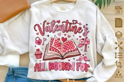 Valentine’s All Booked For PNG, Book Lover Valentine PNG Product Image 1