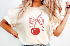 Coquette Bows &amp; Cherries Clipart Bundle SVG PNG EPS Product Image 2