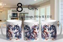 Valentine animals | cute horse &amp; penguin mug sublimation Product Image 1