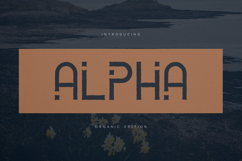 Alpha Organic Distressed Display Font Product Image 1