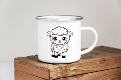 Cute baby sheep. SVG, PNG, EPS. Cut file. Product Image 3