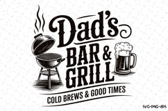 Dad&#039;s Bar &amp; Grill svg | Father&#039;s day Svg | Svg Files Product Image 1