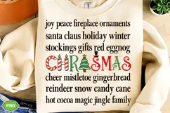 Christmas Words PNG, Merry Christmas PNG, Christmas Sweater Product Image 1