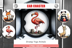 Car Coaster Yoga Grumps Product Image 1