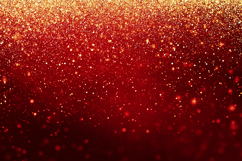 A vibrant red and gold glittery background with sparkling Product Image 1