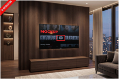 Smart Tv Wood Wall Product Image 1