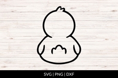Baby Duck SVG Back View Product Image 1