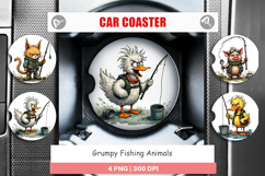 Car Coaster Fishing Grumps Product Image 1