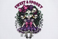 Zombie Dolls Sweet &amp; Spooky Sublimation PNG Product Image 2