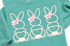 Pearl Bunny PNG, Easter Bunny Outline PNG, Happy Easter PNG Product Image 2