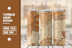 Seamless Flowers Pattern Tumbler Warp Design Product Image 1