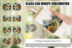 Glass Can Vintage Camping Vibes Product Image 1