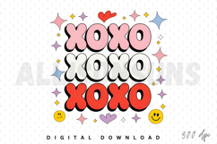 XOXO Sublimation PNG, Valentine’s XOXO PNG Design Product Image 1
