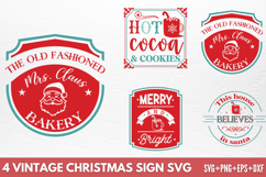 Vintage Christmas Sign SVG Product Image 1