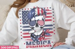 Merica PNG, Funny Skeleton Sublimation PNG Product Image 2