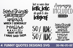 Funny Quotes Designs SVG Product Image 1