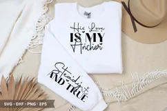 His Love Is My Anchor - Christian Sleeve T-Shirt Design Product Image 1