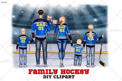 Hockey Family clipart: &quot;HOCKEY CLIPART&quot; Hockey jerseys PNG Product Image 1