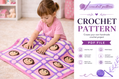Monkey Baby Blanket Crochet Pattern PDF Product Image 6