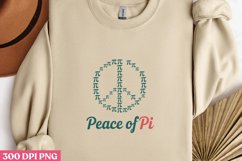 Peace of Pi PNG, Pi Day Sublimation PNG Product Image 2