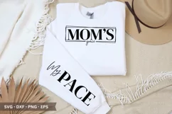 Moms Grace SVG - Mother's Day Sleeve T shirt Design Product Image 1