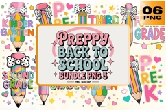 Preppy Back to School Pencil PNG Set Product Image 1