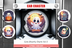 Car Coaster Halloween Ghostly Charm Product Image 1