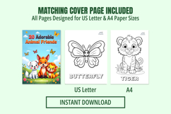20 Cute Animal Coloring Book for Toddlers Product Image 2