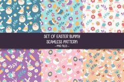 Bunny, Carrot, Decorative Eggs, Easter Seamless Pattern Set Product Image 1