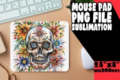 Fashionable Floral Skull Sublimation Wraps Product Image 1