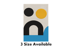 Modern Minimalist Sun Arch Embroidery Design Product Image 1