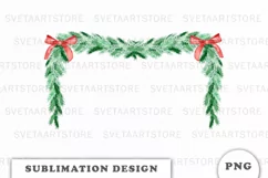 Watercolor Christmas Decor sublimation png Product Image 1