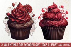 Gothic Valentines Day Clipart, Valentine Skeleton Product Image 1