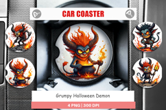 Car Coaster Grumpy Demon Product Image 1