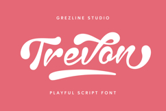 Trevon - Playful Script Font Product Image 1