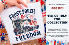 Front Porch &amp; Freedom PNG | Sublimation DTF Product Image 1
