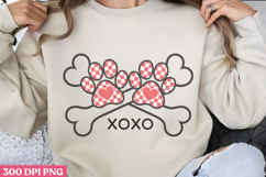 xoxo Png, Valentine Dog Sublimation PNG Product Image 1