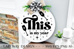 Happy New Year Round Sign Bundle , New Year Svg Bundle Product Image 10