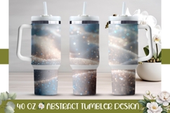 White Glitter Tumbler Wrap, Glitter 40 Oz Tumbler Template Product Image 1