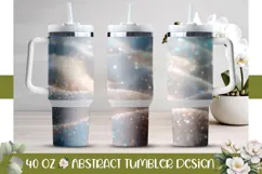 White Glitter Tumbler Wrap, Glitter 40 Oz Tumbler Template Product Image 1