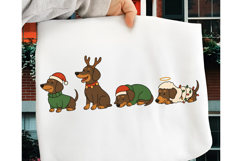 Christmas Dachshund PNG, Dog Lover PNG, Merry Christmas PNG Product Image 2